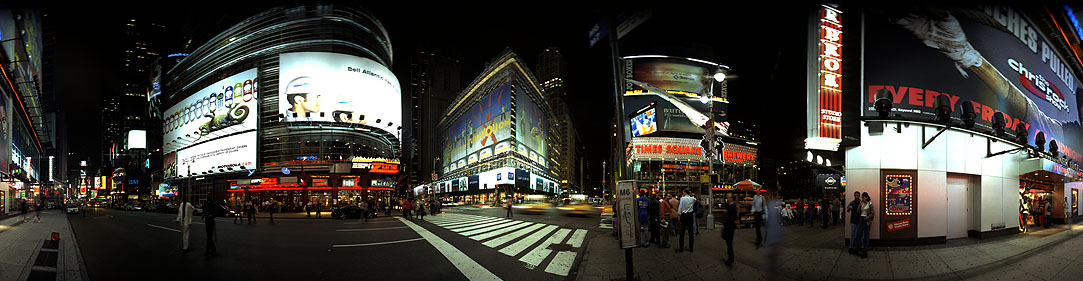 Streets of NYC by night