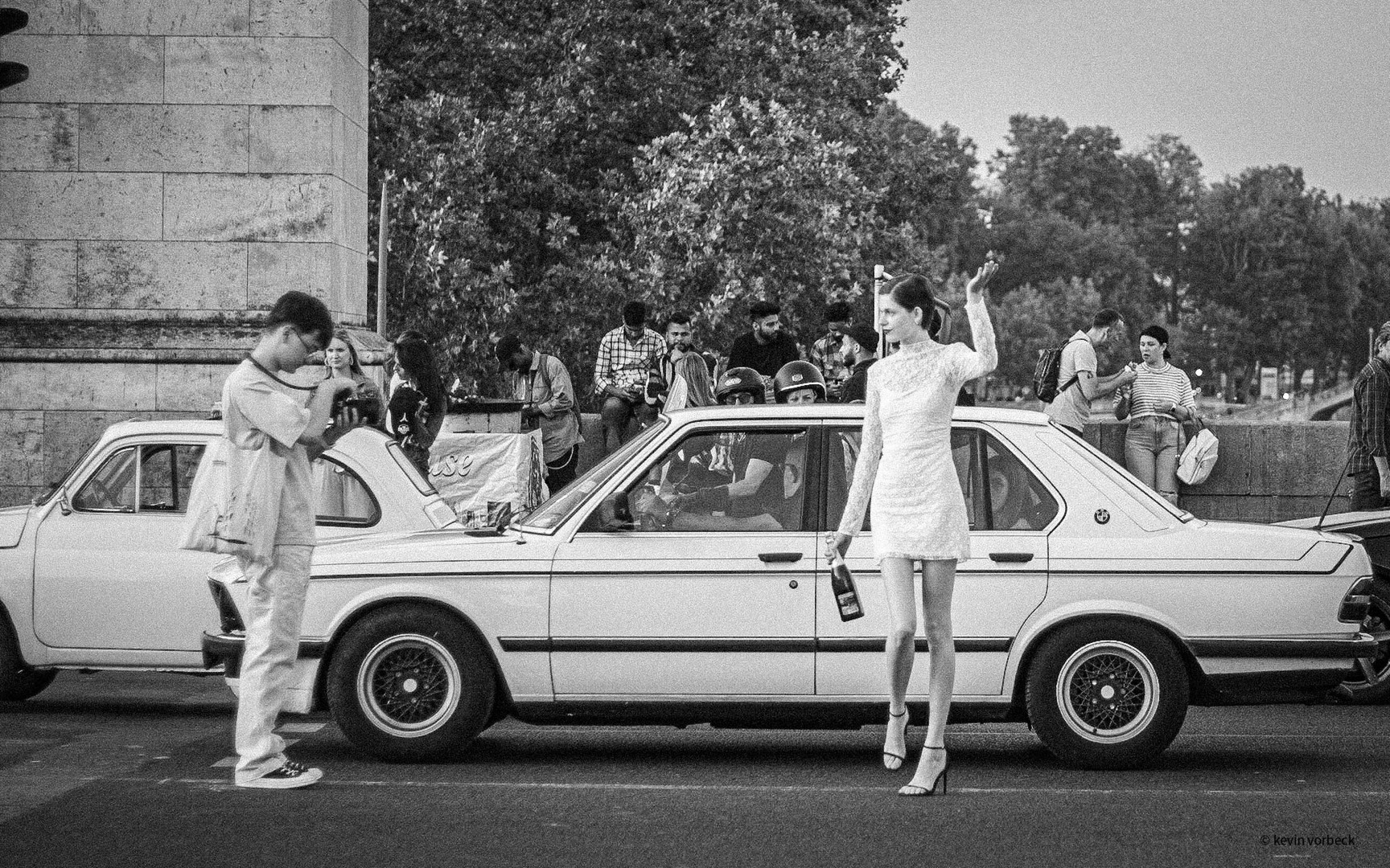 Streetscene in Paris, France