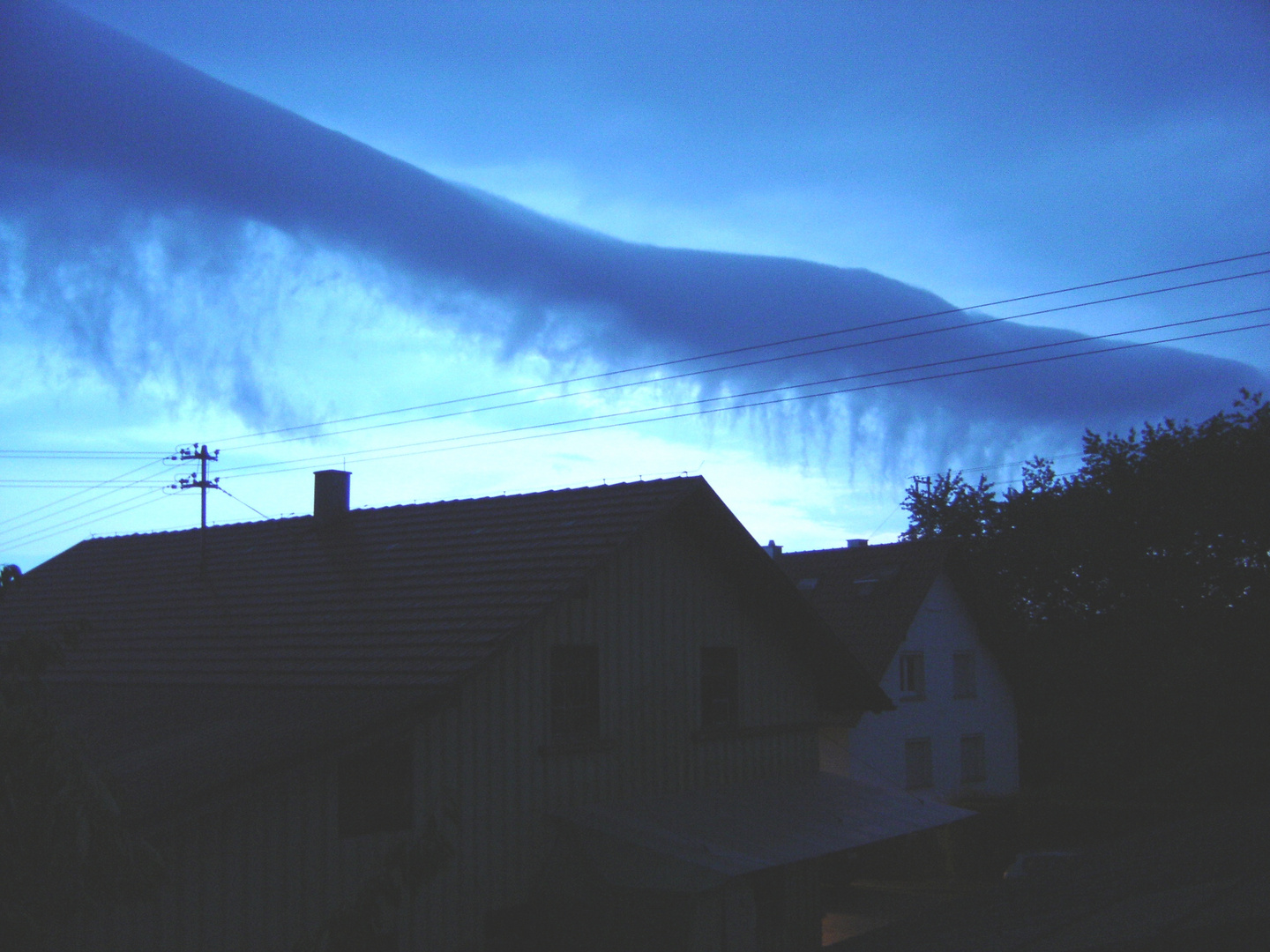 Streifenweise Regen