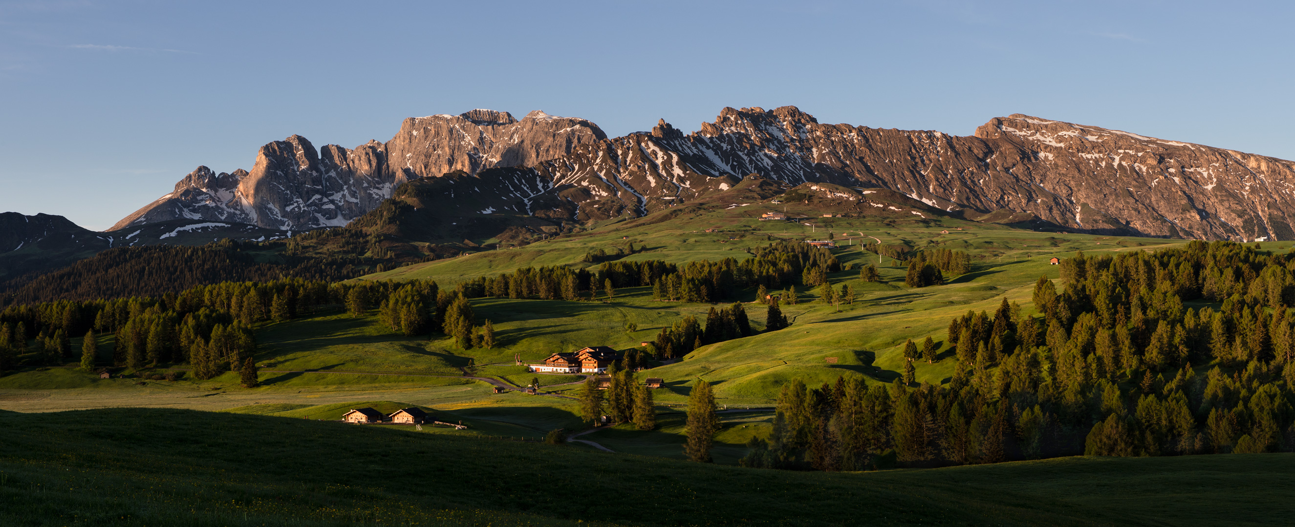 Streiflicht auf der Seiser Alm