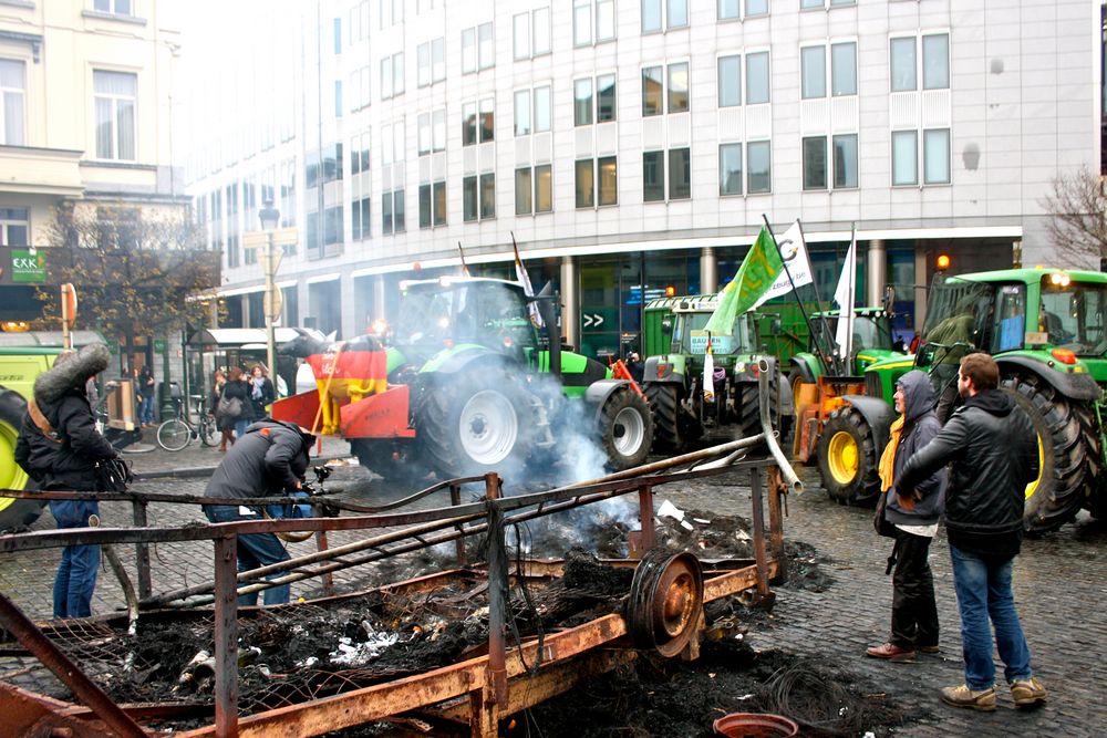 Streik der Milchbauern