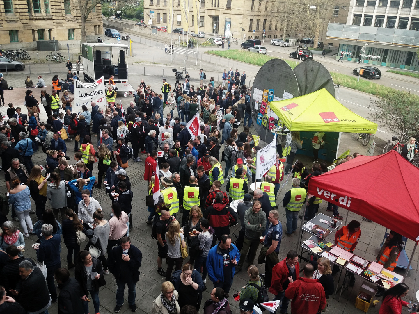 STREIK STGT AKTUELL 12-4-2018 +4Fotos