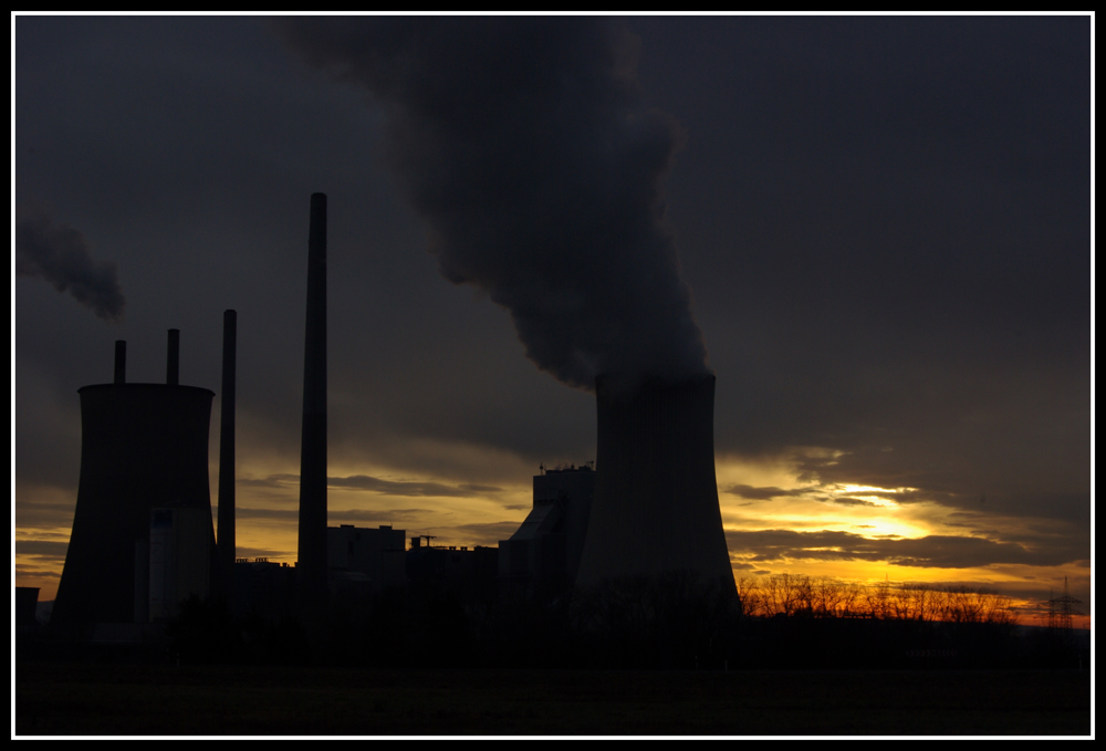 Streitobjekt im Sonnenaufgang