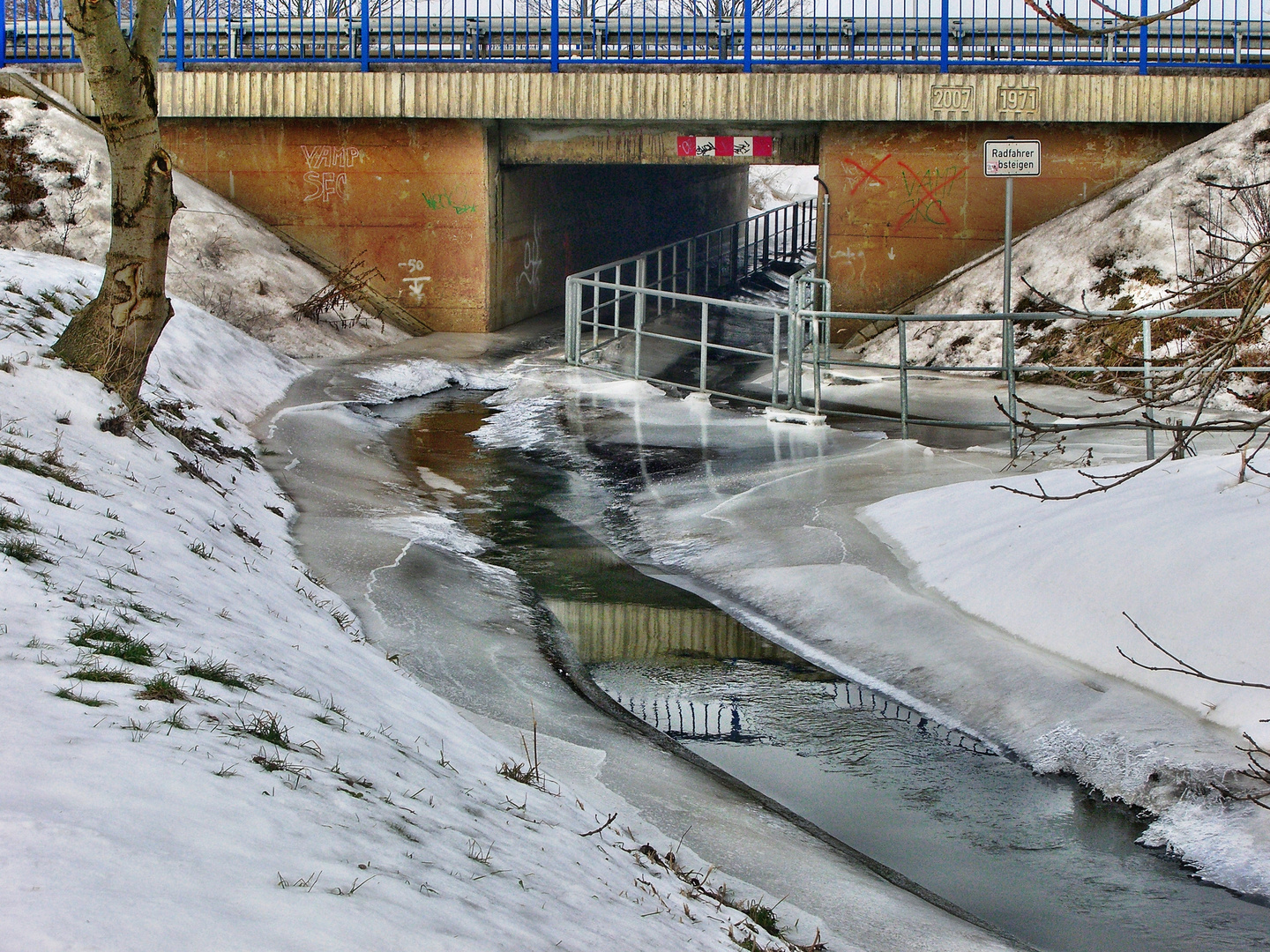 Strengbach: Unterführung zwischen Gütz-Petersdorf