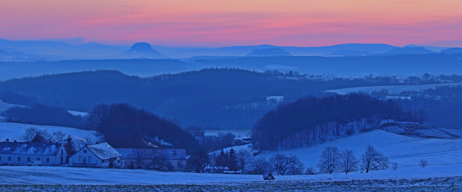 Strenger Frost und Morgenrot waren für mich Anlaß ...