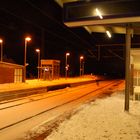 Strenger Winter am Bahnhof