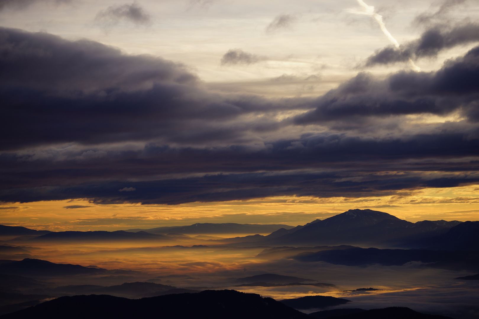 Streulicht bei Sonnenaufgang