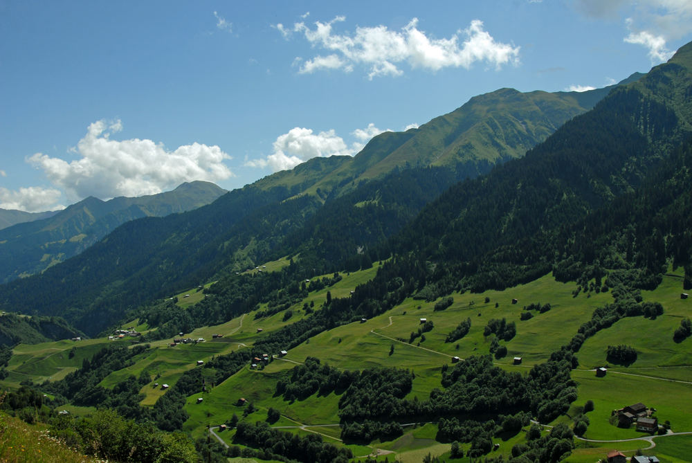 Streusiedlungen im Val Lumnezia/Lugnez