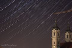 Strichspuraufnahme mit Basilika aus Ottobeuren