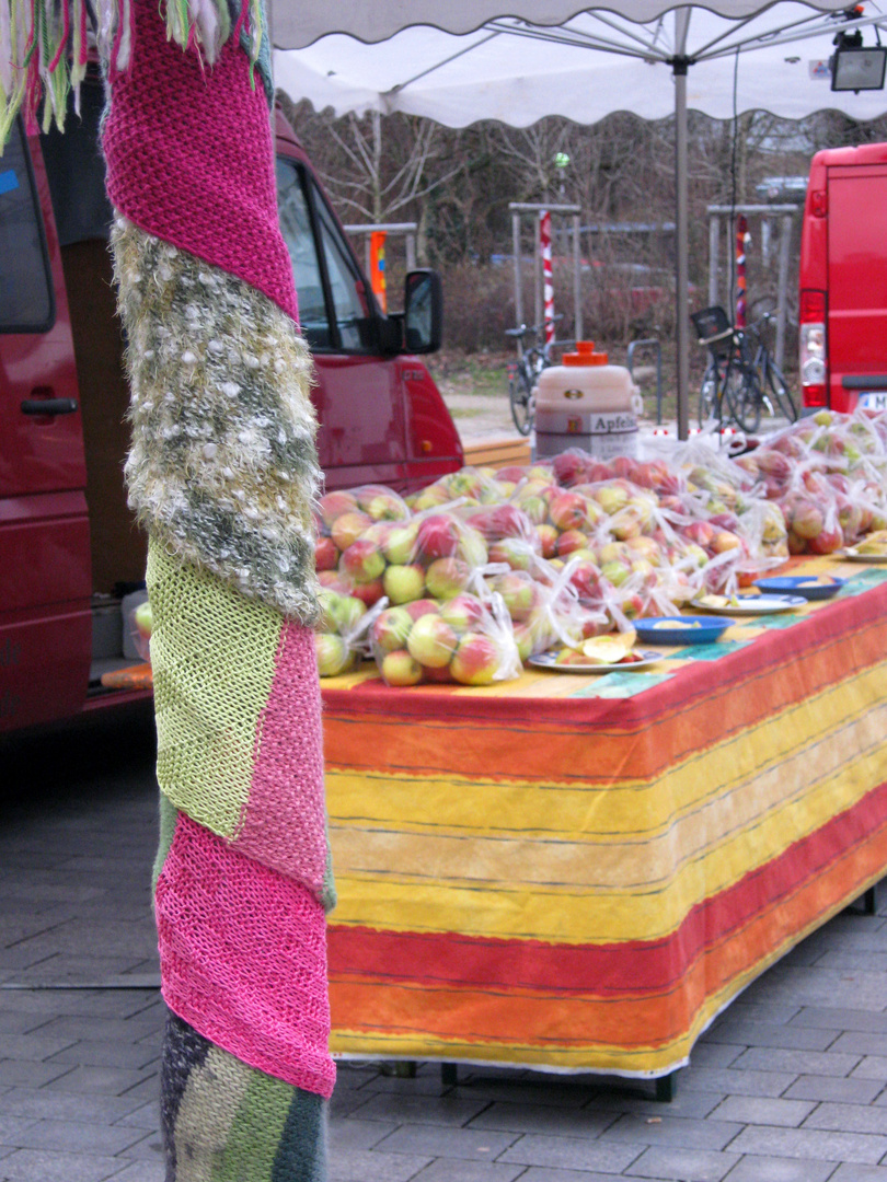 Strickmuster, Äpfel am HM-Platz