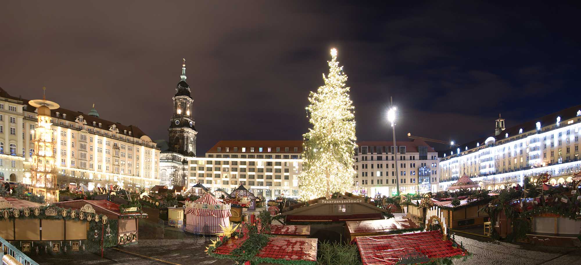 Striezelmarkt Dresden - ohne Gedränge.