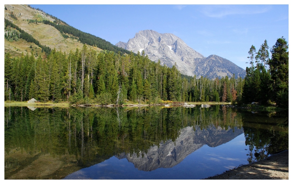 String Lake Reflection (Grand Teton NP, Wyoming)