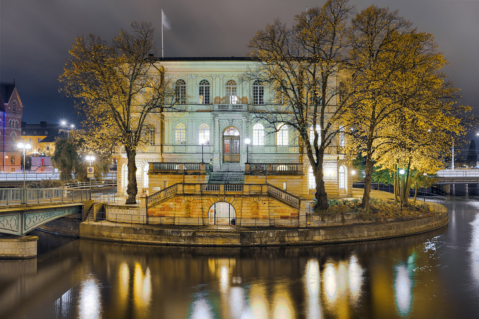 Strömsborg Storm Burg Stockholm Nacht HDR