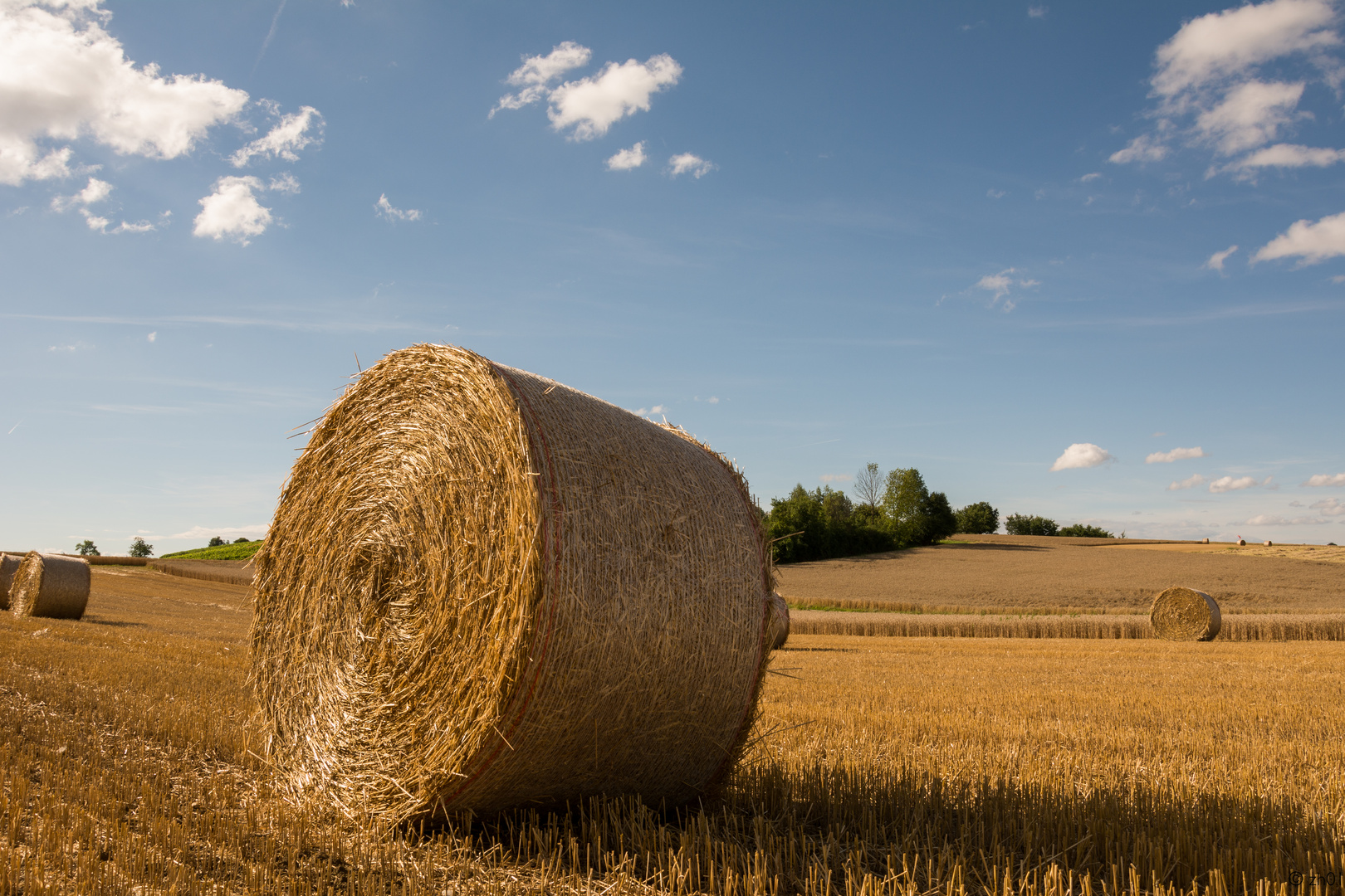 Strohballen auf dem Feld