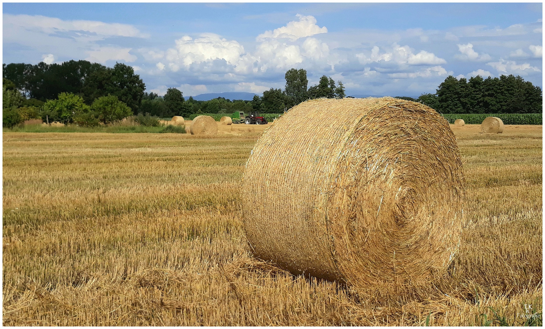 Strohballen...