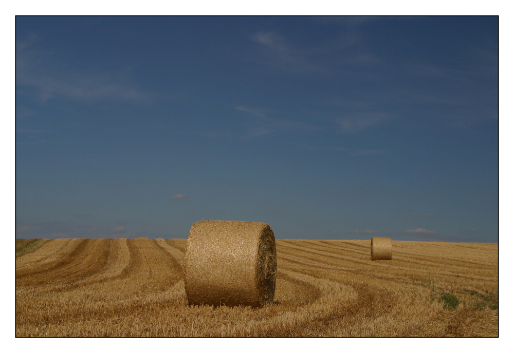 Strohblond und Himmelblau