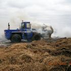 Strohbrand , schlechte Sicht !