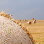 Strohrolle mit aussicht