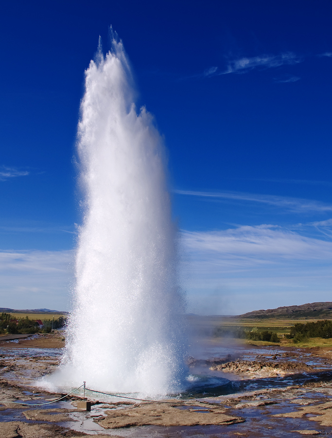 Strokkur am Morgen