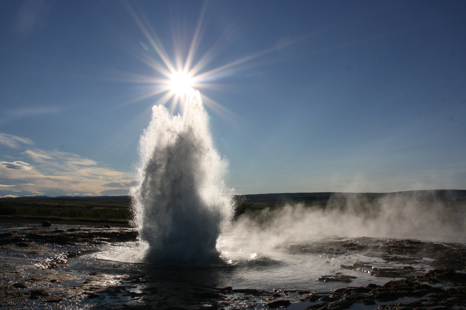 Strokkur am Morgen