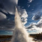 Strokkur an einem Oktoberabend (I)