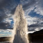 Strokkur an einem Oktoberabend (II)