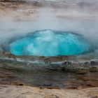 Strokkur, der Gysir kurz vor dem Ausbruch