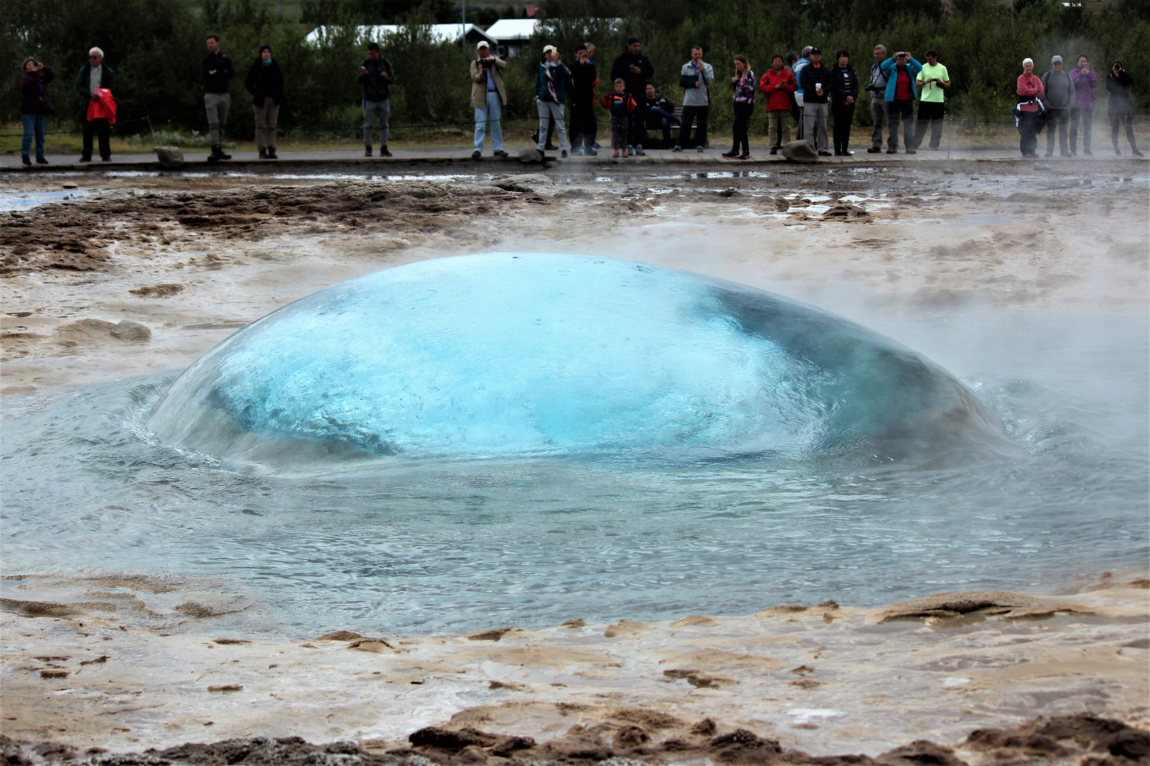 Strokkur-Geysir auf Island 