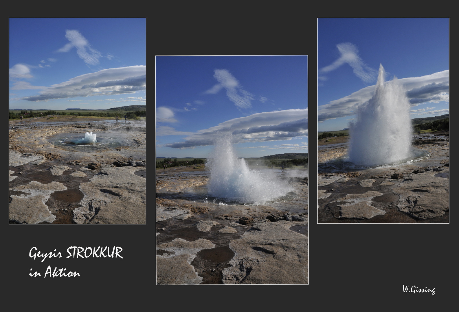 Strokkur in Aktion