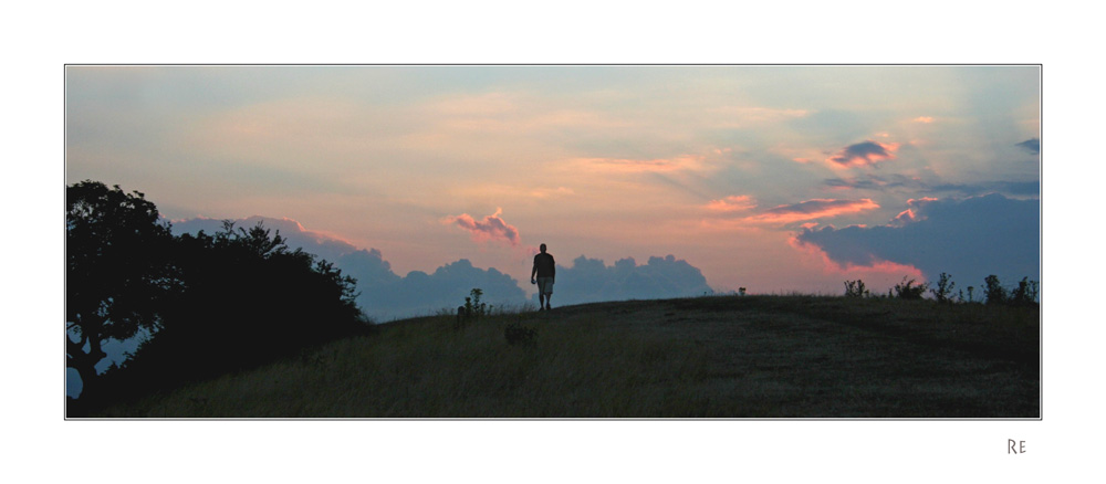 strolling towards the clouds