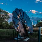 Strom aus der Solarblume im Donaupark