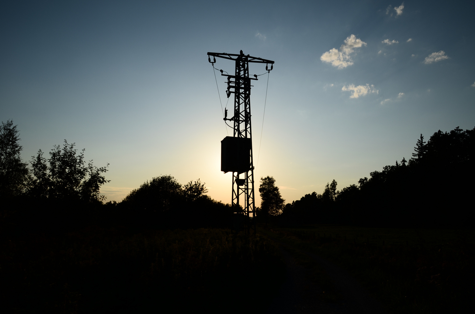 Strom, mitten im Nirgendwo