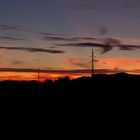 Stromautobahn im Sonnenuntergang