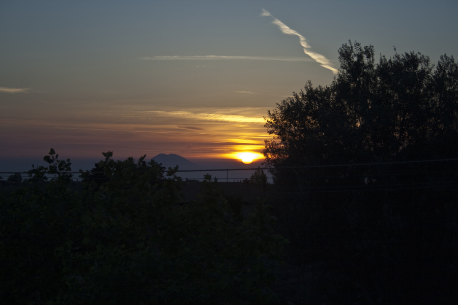 Stromboli bei Sonnenuntergang