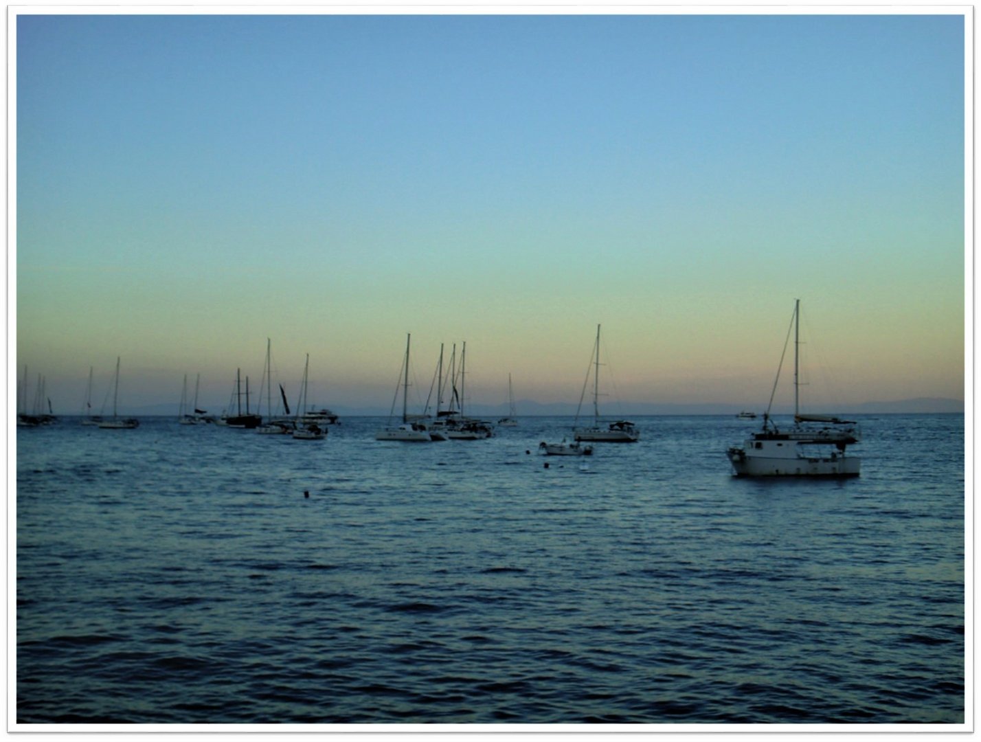 Stromboli - Hafen am Abend