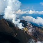 Stromboli Krater aus der Luft