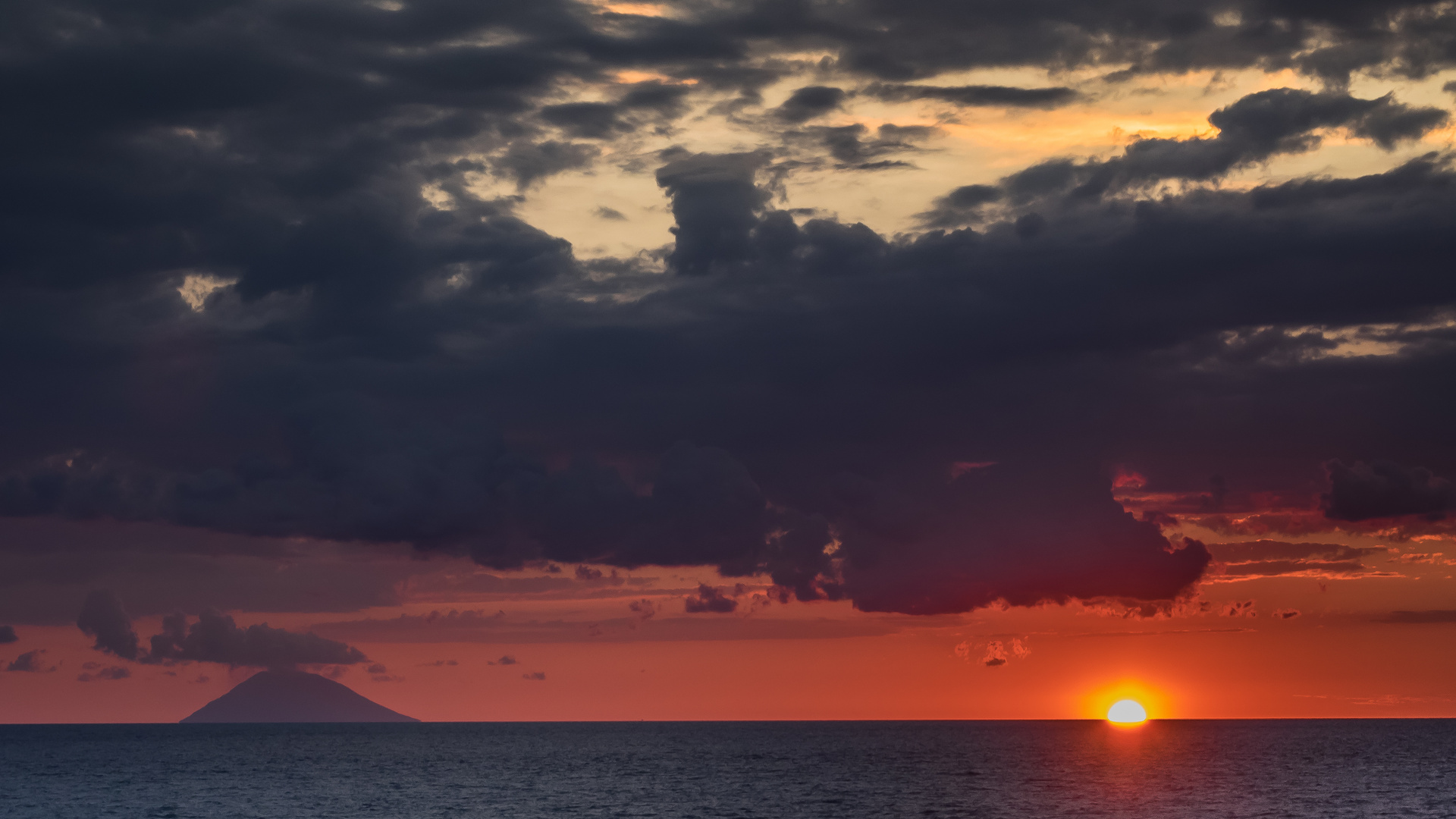 stromboli sonnenuntergang 