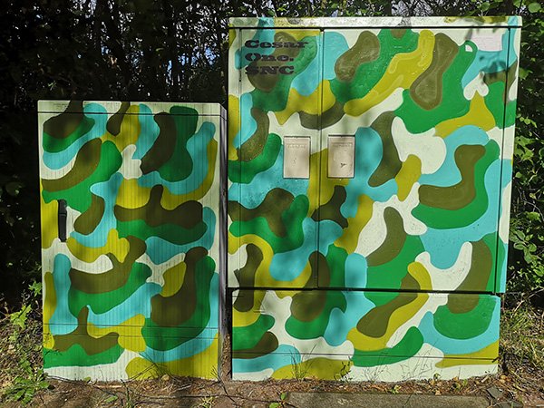 Stromkasten im Camouflage-Motiv von CesarOne.SNC