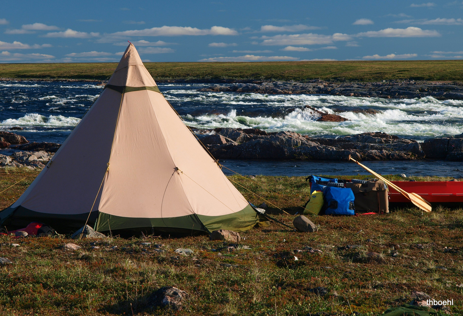 Stromschnellen am Kazanriver, Nunavut