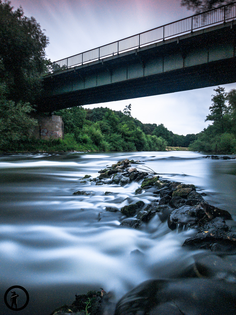 Stromschnellen der Lippe in Dorsten (NRW)