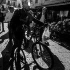 Strong contrasts of lights and shadows at the market