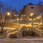 Strudlhofstiege in der Blauen Stunde