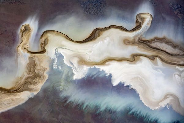 Struktur auf dem Salzsee Lake Eyre