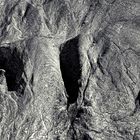 Struktur eines Felsens an der Küste  -  structure of rock at the coast