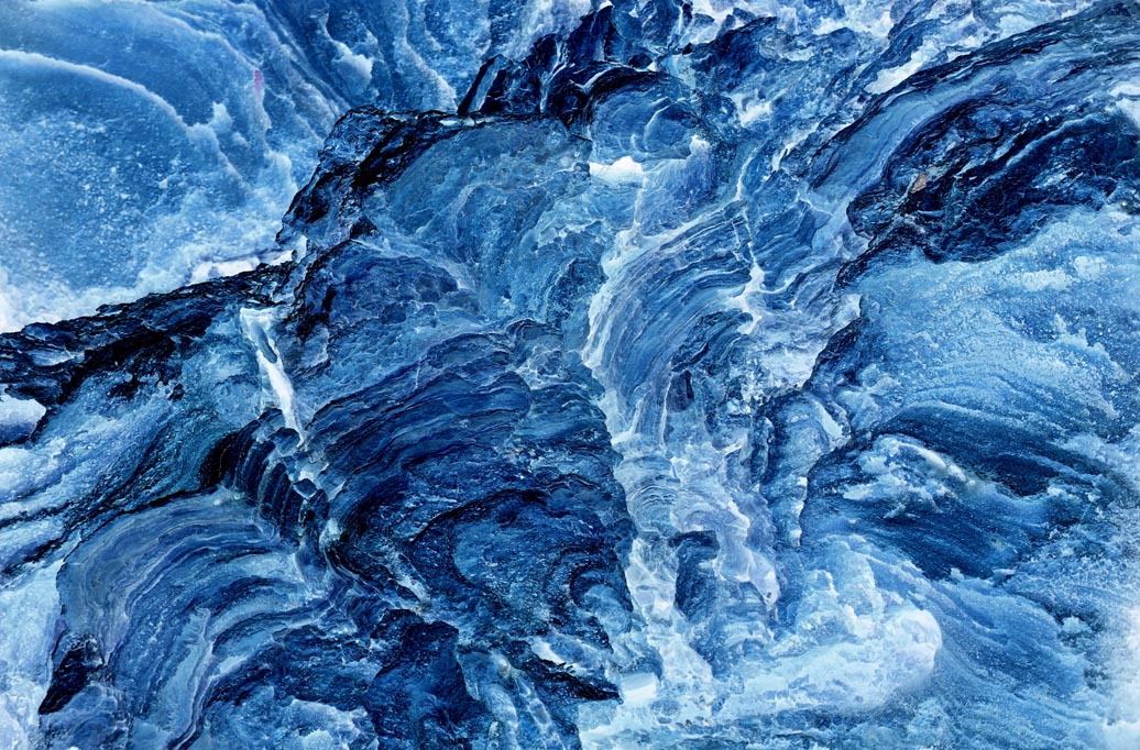 Struktur in Blau