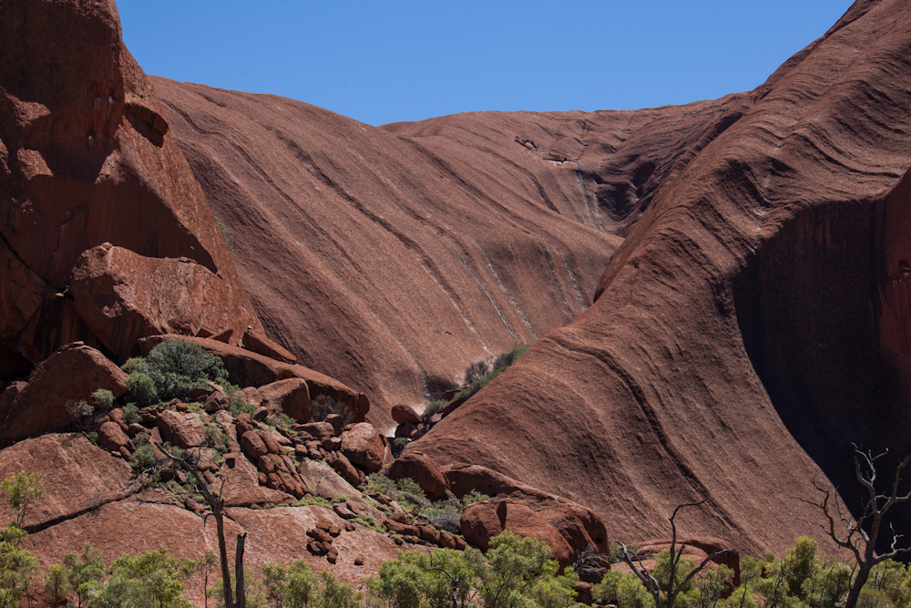 Strukturen am Uluru - die erste