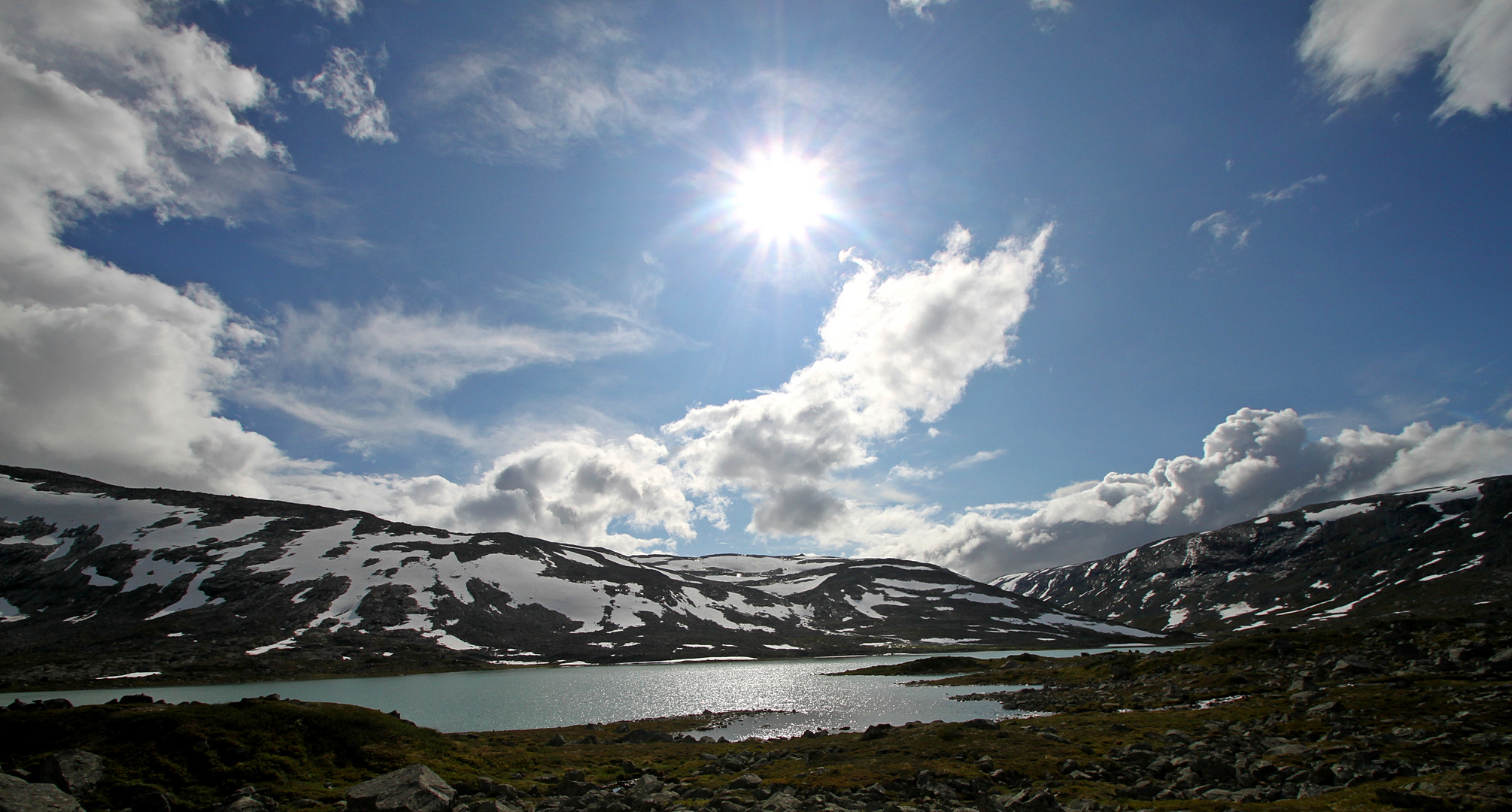 Strynfjell im Gegenlicht