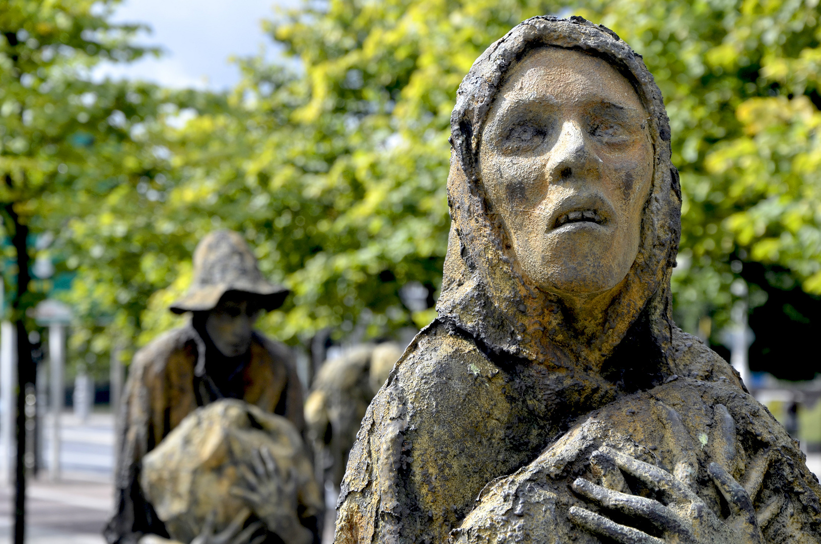 St.Stephen's Green Park, Denkmal Große Hungersnot, Dublin, Irland