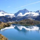 Stubaier Gletscher (Tirol) an einem schönen Herbsttag