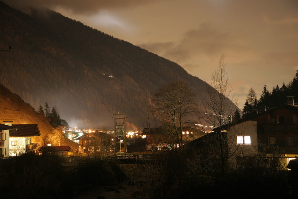 Stubaital at night